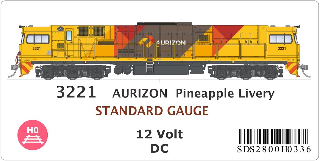 AURIZON Pineapple Livery, Standard Gauge
