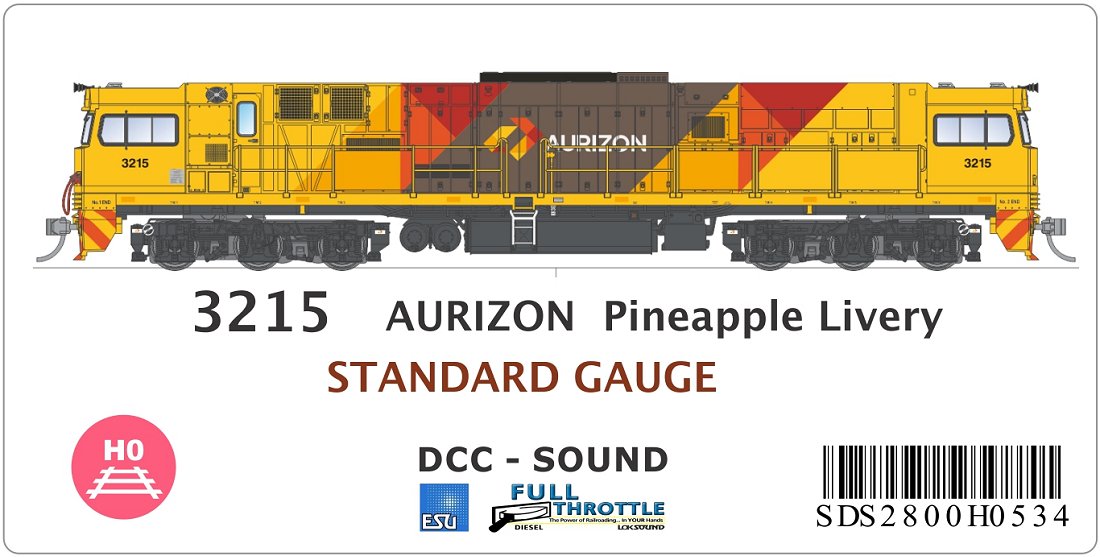 AURIZON Pineapple Livery, Standard Gauge