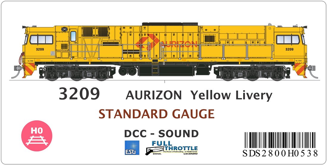 AURIZON Yellow Livery, Standard Gauge