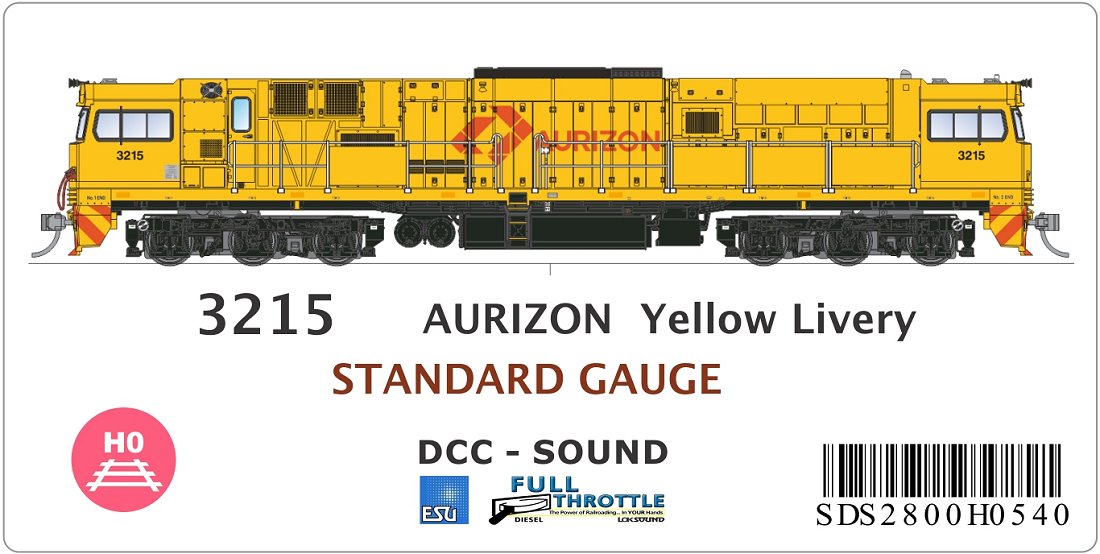 AURIZON Yellow Livery, Standard Gauge