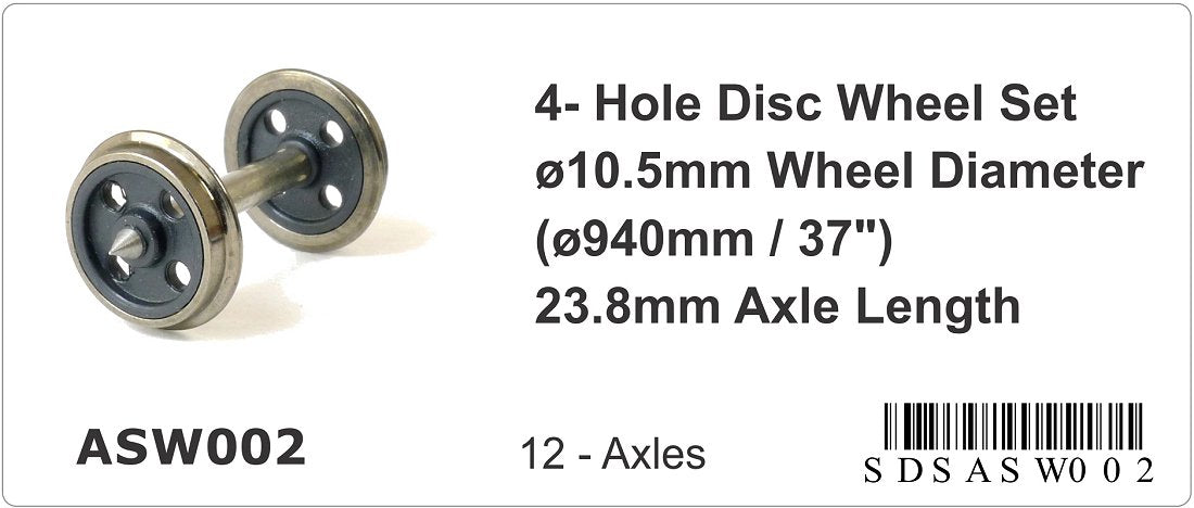 4-hole disc wheel set