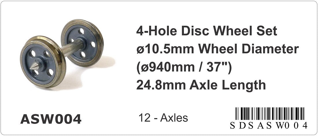 4-hole disc wheel set