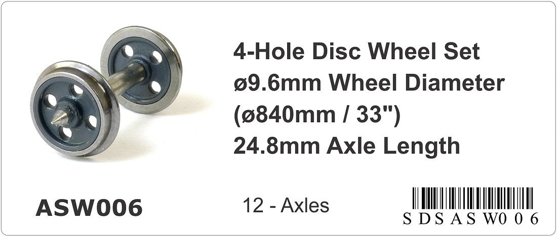 4-hole disc wheel set