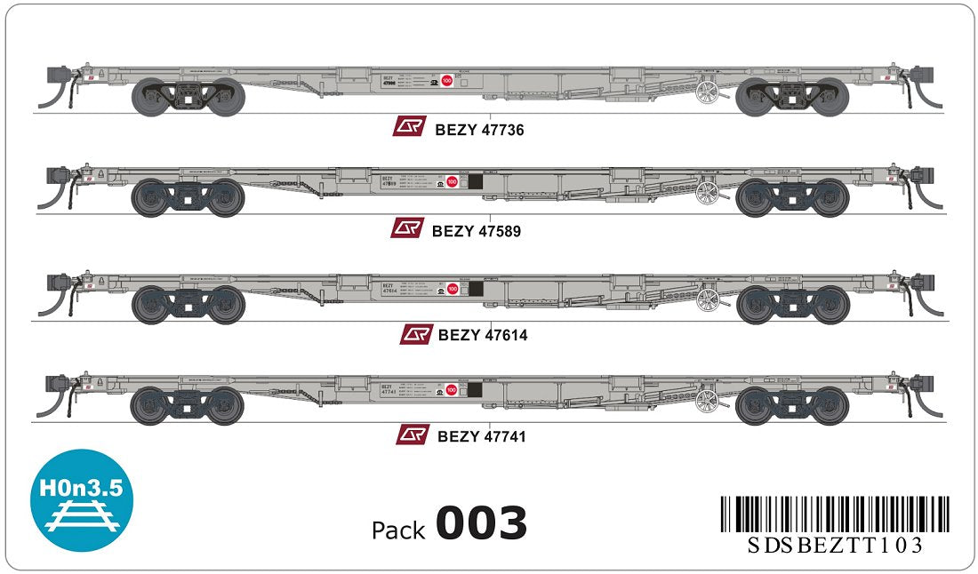 Ms Bezy BEZY Container Wagons – SDSModels
