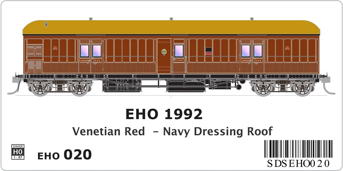 EHO 1992, Venetian Red with full lining, Navy Dressing Roof