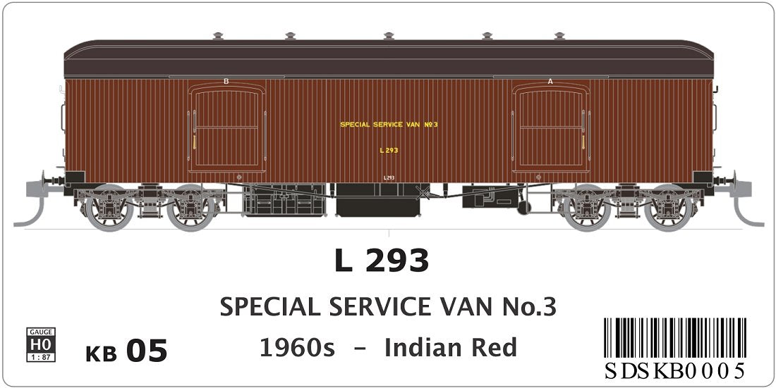 L 293, Special Service Van No. 3, 1960s, Indian Red