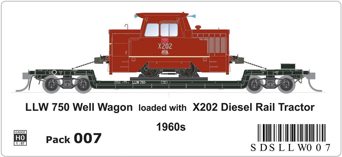 LLW 750 & X202 Diesel Rail Tractor