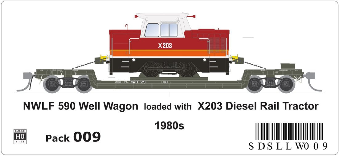 NWLF 590 & X203 Diesel Rail Tractor