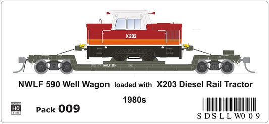 NWLF 590 & X203 Diesel Rail Tractor