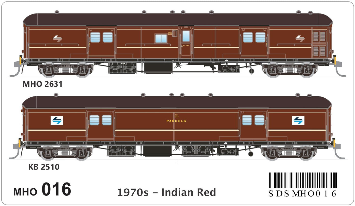 MHO / KB 1970s, Indian Red (twin pack)