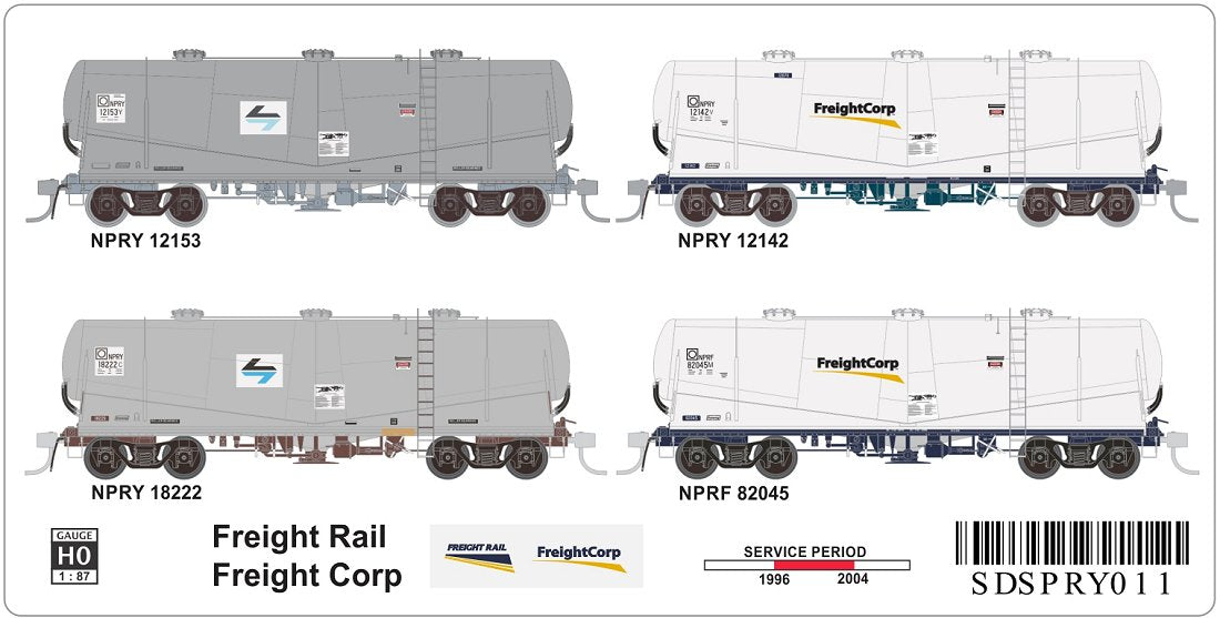 PRY011 Freight Rail, Freight Corp, NPRYx3, NPRFx1