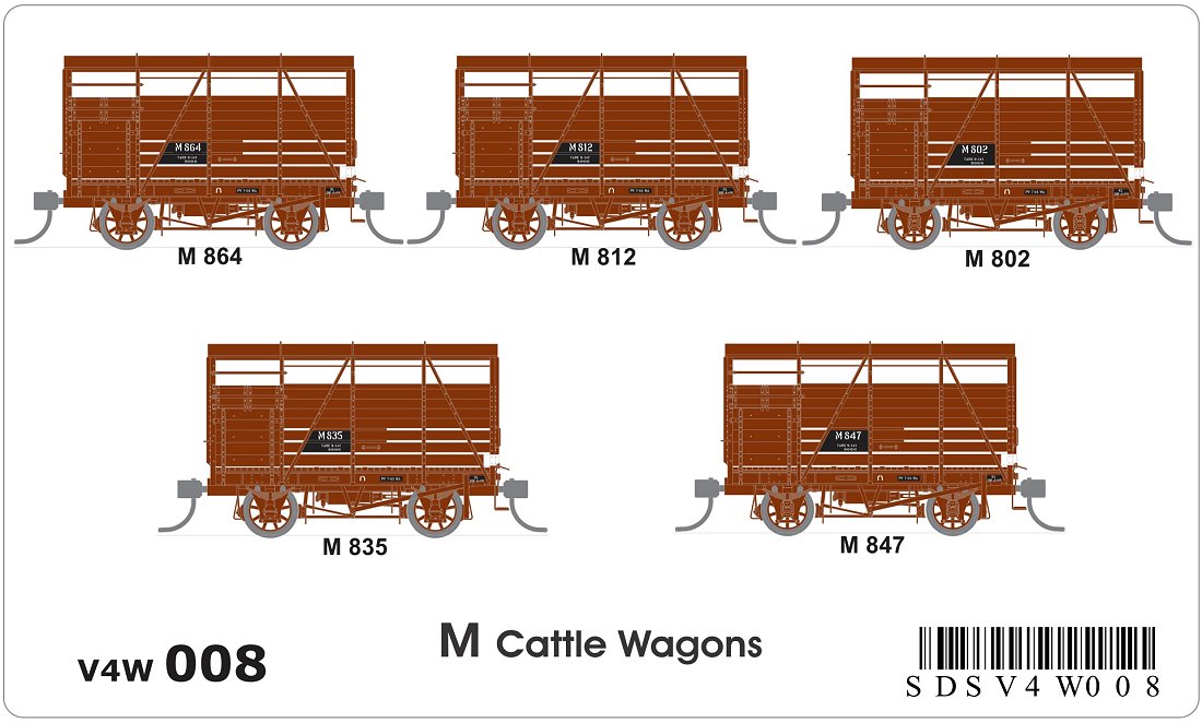 M cattle wagons (x5)