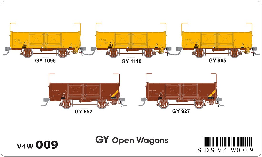 GY open wagons (x5)