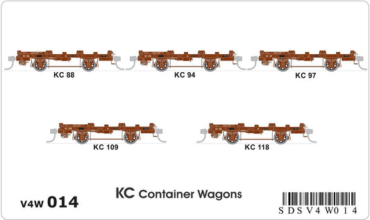 KC container wagons (x5)