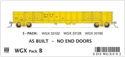 WGX, as built, no end doors